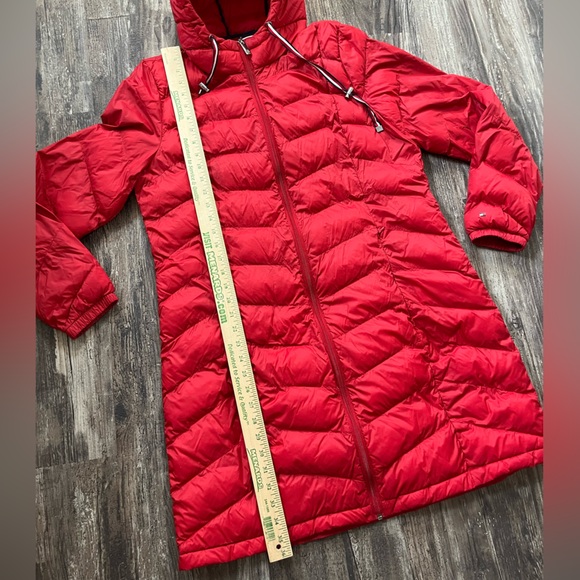 Tommy Hilfiger Winter Coat Women’s Size XL Red Puff Coat Packable Down Blend - Picture 8 of 10